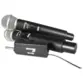MICROFONE DUPLO SOUNDVOICE VHF FREQUENCIA FIXA LITE MM120D