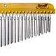 CARRILHAO DUPLO TORELLI 48 BARRAS DE ALUMINIO NATURAL TA311