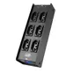 REGUA SANTO ANGELO P/ PALCO 6 TOMADAS COM SAIDA POWER RP6E PRETO