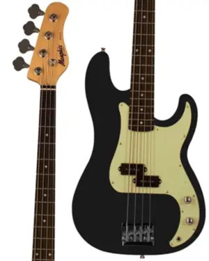 CONTRABAIXO MEMPHIS PASSIVO 4C B/BASSWOOD N/MAPLE ESCALA ESCURA ESCUDO AWH MB-40 BKS