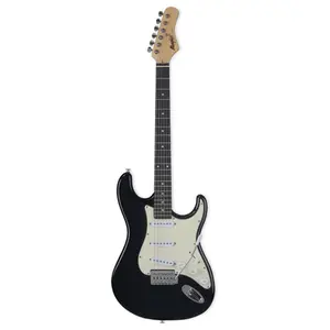 GUITARRA MEMPHIS STRATO 3S ESCALA ESCURA ESCUDO AWH MG-30 BK