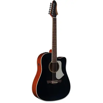 VIOLAO TAGIMA FOLK CUTAWAY EQ ACO T/ SPRUCE SOLIDO B/S SAPELE SWELL DELUXE BK