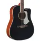 VIOLAO TAGIMA FOLK CUTAWAY EQ ACO T/ SPRUCE SOLIDO B/S SAPELE SWELL DELUXE BK
