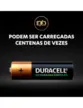 PILHA DURACELL ALCALINA AA RECARREGAVEL C/ 2