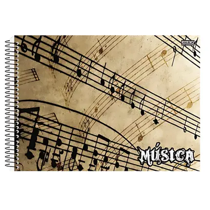CADERNO DE MUSICA PEQUENO 40F