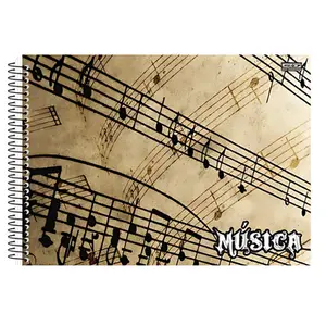 CADERNO DE MUSICA PEQUENO 40F