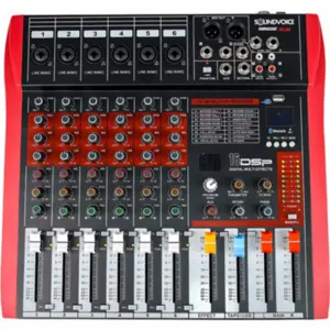 MESA DE SOM SOUNDVOICE MR602 RUBI