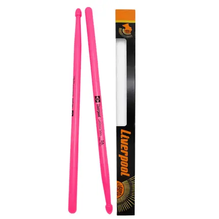 BAQUETA LIVERPOOL NEON FLUORESCENTE 5A PINK - PAR