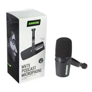 MICROFONE PODCAST  SHURE VLOGG MV7X