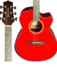 VIOLAO WALDMAN ELETROACUSTICO 6 CORDAS DE ACO C/ CAPA GCEX-1841 RD W/BAG