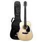 VIOLAO GIANNINI DRF DLX EQ NG DELUXE ACO EL/AC DR TAMPO MACICO NS C/ BAG
