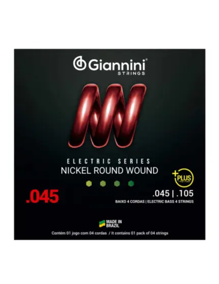 ENCORDOAMENTO GIANNINI GEEBRSP BAIXO 4 CORDAS SUPER 0.045
