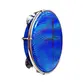 PANDEIRO LUEN 10 ABS AZUL ARO PLAT INOX PELE HOLOG FE AZUL 06 AFIN SPLES