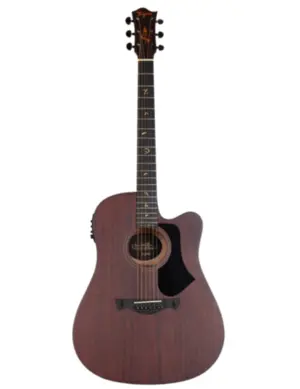 VIOLAO TAGIMA FOLK CUTAWAY EQ ACO T/ SAPELE B/S SAPELE JUNINHO AFRAM DKMOP DARK MAHOGANY OPEN PORE