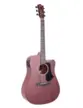VIOLAO TAGIMA FOLK CUTAWAY EQ ACO T/ SAPELE B/S SAPELE JUNINHO AFRAM DKMOP DARK MAHOGANY OPEN PORE