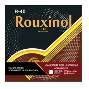ENCORDOAMENTO ROUXINOL BANDOLIM 8 CORDAS COM BOLINHA BALL END R40-BE