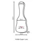 BAG AVS P/ VIOLAO FLAT SUPER LUXO CH100 PRETO BIC008FSL