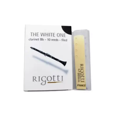 PALHETA RIGOTTI WHITE CLARINETE 2,5 MEDIUM RGCCW25M