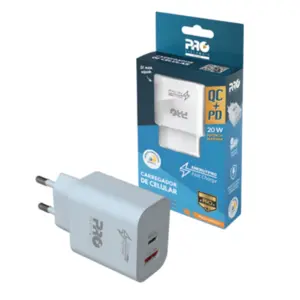 CARREGADOR UNIVERSAL PROELETRONIC SMARTPHONE QC+PD USB A/ USB C 2 - ( PRO - 25 )