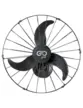 VENTILADOR GOAR V60 PAREDE PRETO BIVOLT V60PPRRB