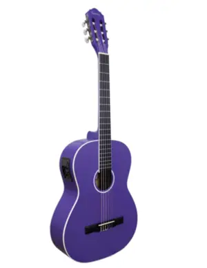 VIOLAO GIANNINI N-14 EQ PPS START NAILON ELETROACUSTICO PURPLE SATIN PPS