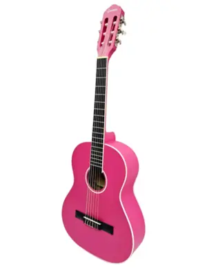 VIOLAO GIANNINI N-14 EQ PKS START NAILON ELETROACUSTICO PINK SATIN PKS