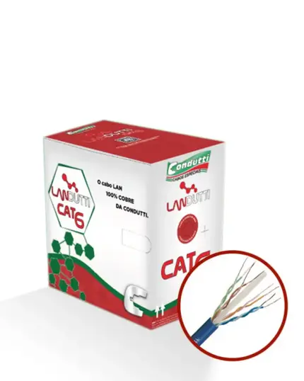 CABO LANDUTTI CAT 6 GIGABIT 4P LSZH-3 250MHZ PT - METRO