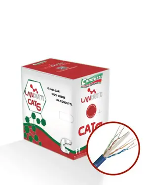 CABO LANDUTTI CAT 6 GIGABIT 4P LSZH-3 250MHZ PT - METRO