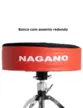 BANCO NAGANO C/ REGULAGEM DE ROSCA ASSENTO SUPER ROUND PES DUPLOS BCO-300