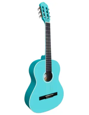 VIOLAO GIANNINI N6 TBS START NAILON ACUSTICO TURQUOISE BLUE SATIN