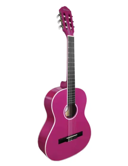 VIOLAO GIANNINI N6 PKG 3/4 START NAILON ACUSTICO COR PINK GLOSSY PKG