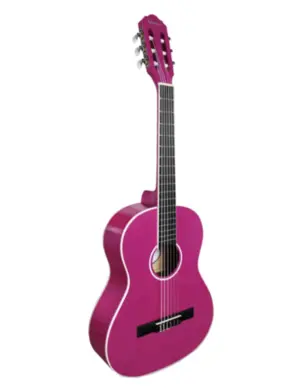 VIOLAO GIANNINI N6 PKG 3/4 START NAILON ACUSTICO COR PINK GLOSSY PKG