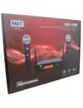 MICROFONE MXT UHF SEM FIO DUPLO DE MAO DIGITAL UHF-520M