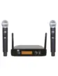 MICROFONE MXT UHF SEM FIO DUPLO DE MAO DIGITAL UHF-520M