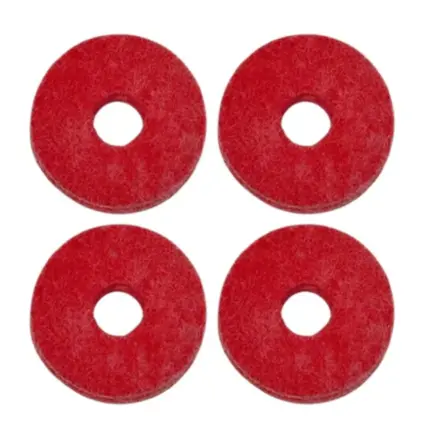 KIT FELTRO LIVERPOOL P/ BATERIA VERMELHO - 4UN