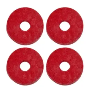 KIT FELTRO LIVERPOOL P/ BATERIA VERMELHO - 4UN