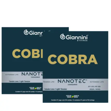 KIT Encordoamento Cavaco Giannini Nanotec Niquelada Gescl Pn - 2 Un