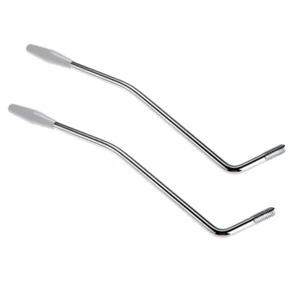 KIT ALAVANCA RONSANI 6MM TREMOLO CROMO PONTA BRANCA - 2 UN