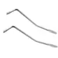 KIT ALAVANCA RONSANI 6MM TREMOLO CROMO PONTA BRANCA - 2 UN