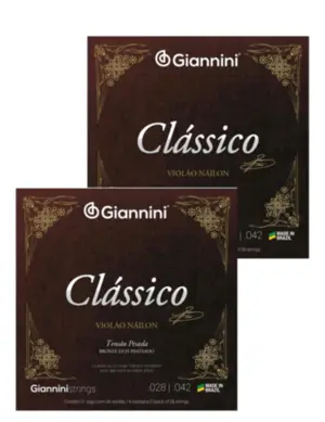 KIT 2 ENCORDOAMENTOS GIANNINI VIOLAO GENWPA PRATEADO ALTA 65/35
