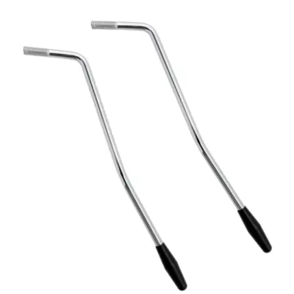 KIT ALAVANCA RONSANI 6MM TREMOLO CROMO PONTA PRETA - 2 UN