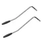 KIT ALAVANCA RONSANI 6MM TREMOLO CROMO PONTA PRETA - 2 UN