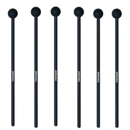 KIT BAQUETA LIVERPOOL LI BOR P/ LIRA C/ BOLA DE BORRACHA - 6 UN