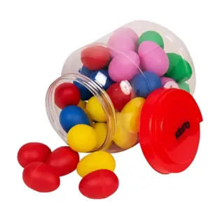 KIT OVINHO EGG SHAKER INFANTIL PLASTICO KIDZZO - 15 UN