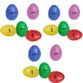 KIT OVINHO EGG SHAKER INFANTIL PLASTICO KIDZZO - 15 UN