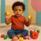 KIT OVINHO EGG SHAKER INFANTIL PLASTICO KIDZZO - 15 UN