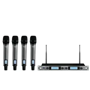 MICROFONE S/FIO KARSECT KRP4R QUADRUPLO MAO RACK