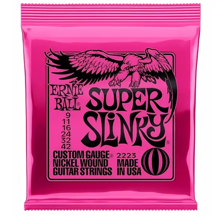 ENCORDOAMENTO P/ GUITARRA ERNIE BALL 009-042SUPER SLINK NIQUEL P02223