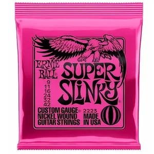 ENCORDOAMENTO P/ GUITARRA ERNIE BALL 009-042SUPER SLINK NIQUEL P02223