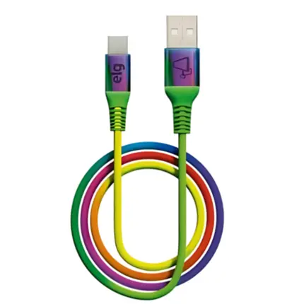CABO ELG USB TIPO-C RAINB TC10RB
